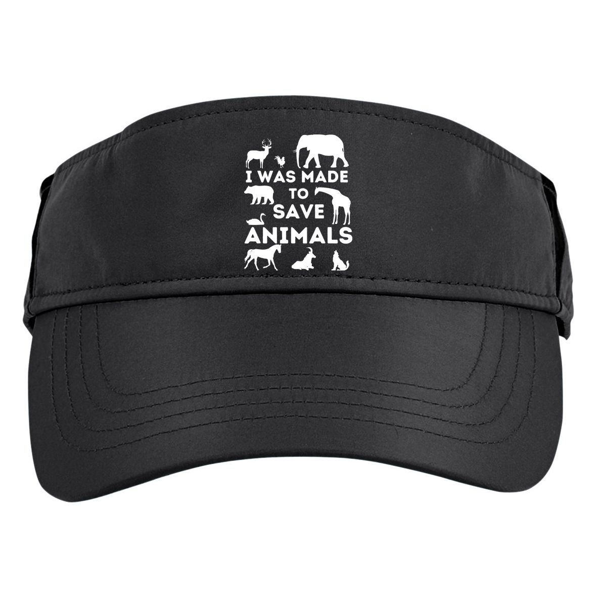 I Was Made To Save Animals Animal Rescue Protection Adult Drive Performance Visor