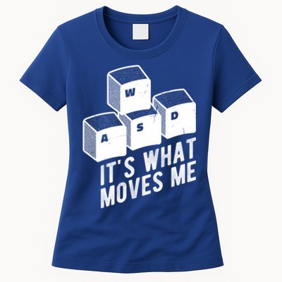 Its What Moves Me Game Wasd Keyboards Gamer Minimal Outfit Gift Womens T-Shirt