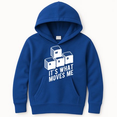 Its What Moves Me Game Wasd Keyboards Gamer Minimal Outfit Gift Kids Hoodie