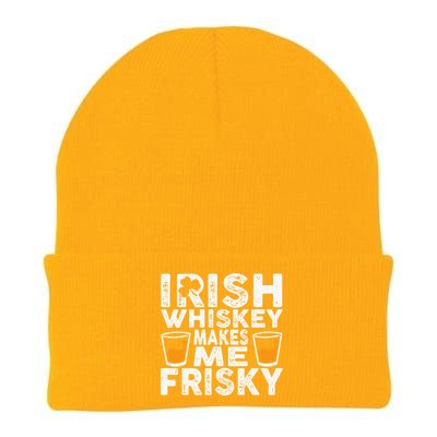 Irish Whiskey Makes Me Frisky Funny St Patricks Day Gifts Knit Cap Winter Beanie