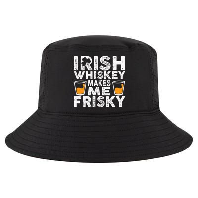 Irish Whiskey Makes Me Frisky Funny St Patricks Day Gifts Cool Comfort Performance Bucket Hat