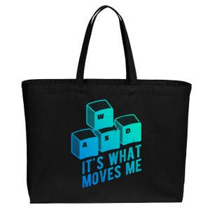 Its What Moves Me Game Wasd Keyboards Gamer Minimal Outfit Gift Cotton Canvas Jumbo Tote