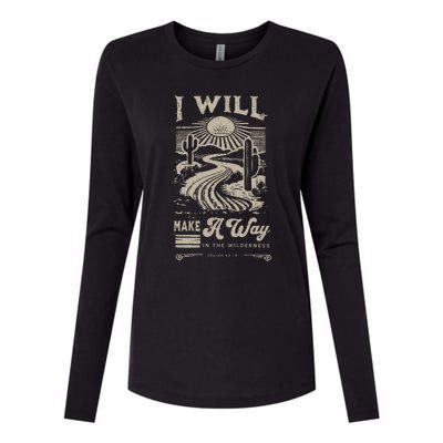 I Will Make A Way Isaiah 43 19 Christian Womens Cotton Relaxed Long Sleeve T-Shirt