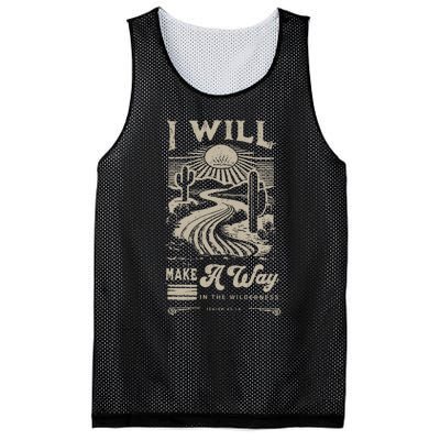 I Will Make A Way Isaiah 43 19 Christian Mesh Reversible Basketball Jersey Tank