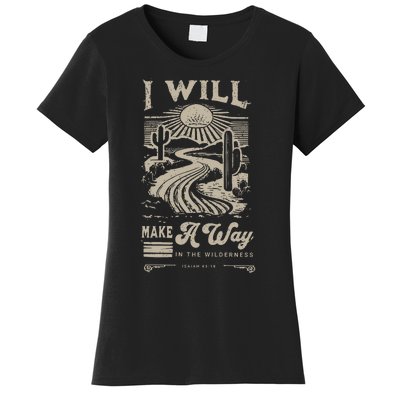 I Will Make A Way Isaiah 43 19 Christian Women's T-Shirt