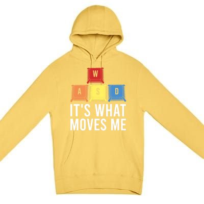 Its What Moves Me Game Wasd Keycaps Keyboards Gaming Outfit Meaningful Gift Premium Pullover Hoodie