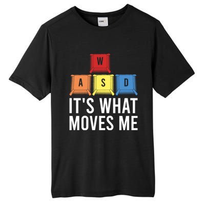 Its What Moves Me Game Wasd Keycaps Keyboards Gaming Outfit Meaningful Gift Tall Fusion ChromaSoft Performance T-Shirt