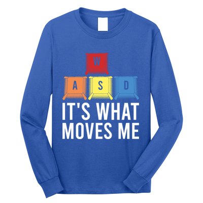 Its What Moves Me Game Wasd Keycaps Keyboards Gaming Outfit Meaningful Gift Long Sleeve Shirt