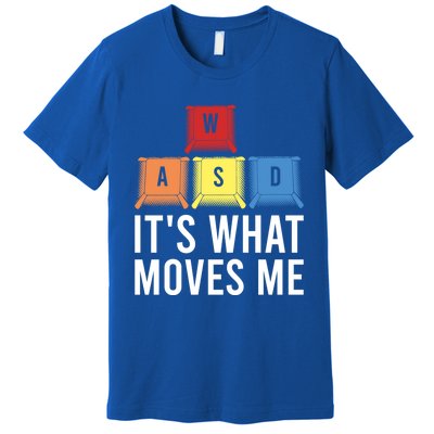 Its What Moves Me Game Wasd Keycaps Keyboards Gaming Outfit Meaningful Gift Premium T-Shirt