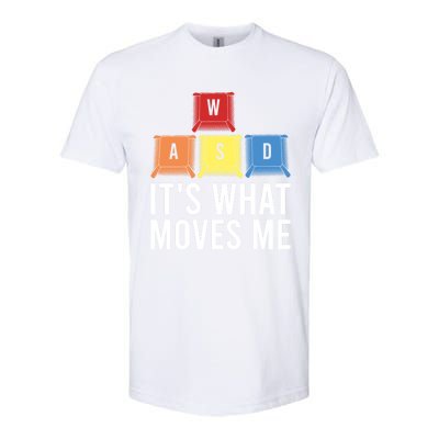 Its What Moves Me Game Wasd Keycaps Keyboards Gaming Outfit Meaningful Gift Softstyle CVC T-Shirt