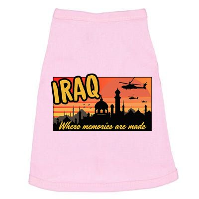 Iraq Where Memories Are Made Oif  Military Tourist Retro Doggie Tank