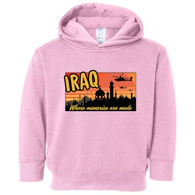 Iraq Where Memories Are Made Oif  Military Tourist Retro Toddler Hoodie