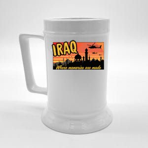 Iraq Where Memories Are Made Oif  Military Tourist Retro Beer Stein