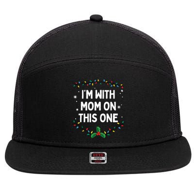 Im With Momon This One 7 Panel Mesh Trucker Snapback Hat