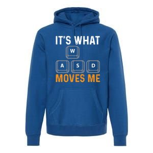 Its What Moves Me W A S D Funny Gamer Gaming Tournat Gift Premium Hoodie