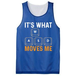 Its What Moves Me W A S D Funny Gamer Gaming Tournat Gift Mesh Reversible Basketball Jersey Tank