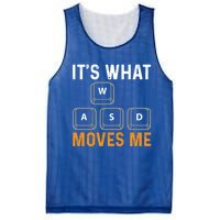 Its What Moves Me W A S D Funny Gamer Gaming Tournat Gift Mesh Reversible Basketball Jersey Tank