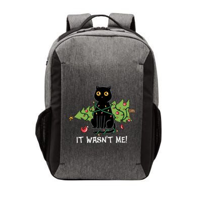 It Wasnt Me Christmas Tree Funny Cat Vector Backpack