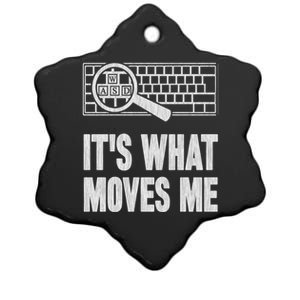 Its What Moves Me Wasd Gamer Computer Gift Ceramic Star Ornament