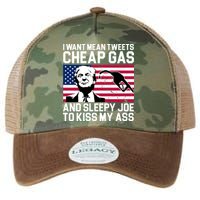I Want Mean Tweets Cheap Gas Funny Sleepy Joe Legacy Tie Dye Trucker Hat