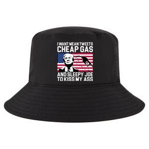 I Want Mean Tweets Cheap Gas Funny Sleepy Joe Cool Comfort Performance Bucket Hat