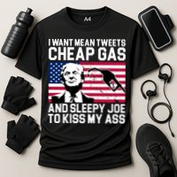 I Want Mean Tweets Cheap Gas Funny Sleepy Joe Performance Shirt