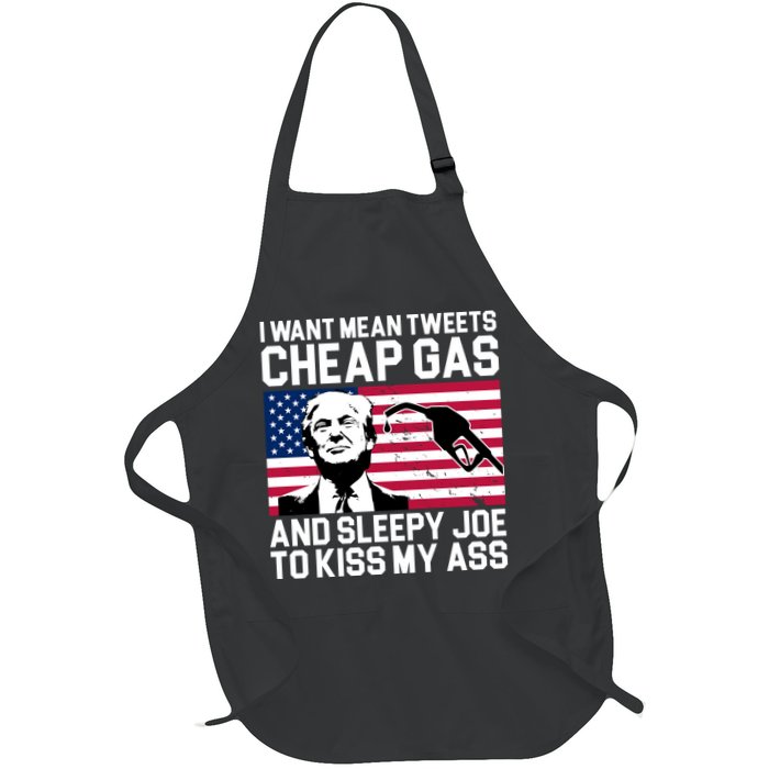 I Want Mean Tweets Cheap Gas Funny Sleepy Joe Apron