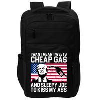 I Want Mean Tweets Cheap Gas Funny Sleepy Joe Impact Tech Backpack