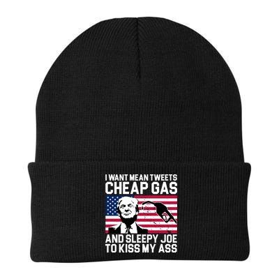I Want Mean Tweets Cheap Gas Funny Sleepy Joe Beanie