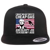 I Want Mean Tweets Cheap Gas Funny Sleepy Joe Flat Bill Trucker Hat