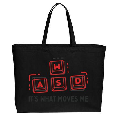 Its What Moves Me Wasd Key For Gamers And Programmers Gift Cotton Canvas Jumbo Tote