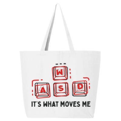 Its What Moves Me Wasd Key For Gamers And Programmers Gift 25L Jumbo Tote