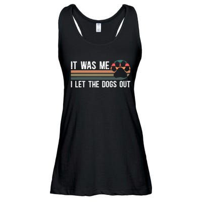 It Was Me I Let The Dogs Out Dog Lover Ladies Essential Flowy Tank