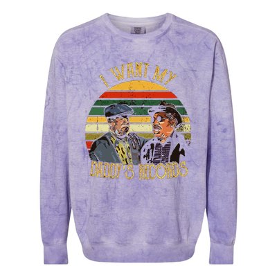 I Want My Daddy Records Colorblast Crewneck Sweatshirt