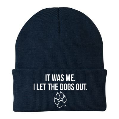 It Was Me I Let The Dogs Out Funny Beanie