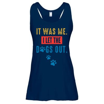 It Was Me I Let The Dogs Out Funny Hilarious Humor Graphic Novelty Sarcastic Ladies Essential Flowy Tank