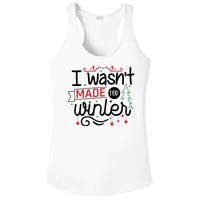 I Wasn't Made For Winter Funny Christmas Ladies PosiCharge Competitor Racerback Tank