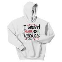 I Wasn't Made For Winter Funny Christmas Kids Hoodie