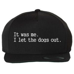 It Was Me I Let The Dogs Out Tee Funny Dog Wool Snapback Cap