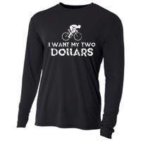 I Want My Two Dollars Funny Quote Vintage Graphic Cooling Performance Long Sleeve Crew