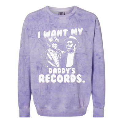 I Want My Daddy Records Colorblast Crewneck Sweatshirt