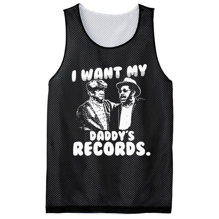 I Want My Daddy Records Mesh Reversible Basketball Jersey Tank