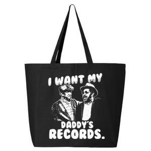 I Want My Daddy Records 25L Jumbo Tote