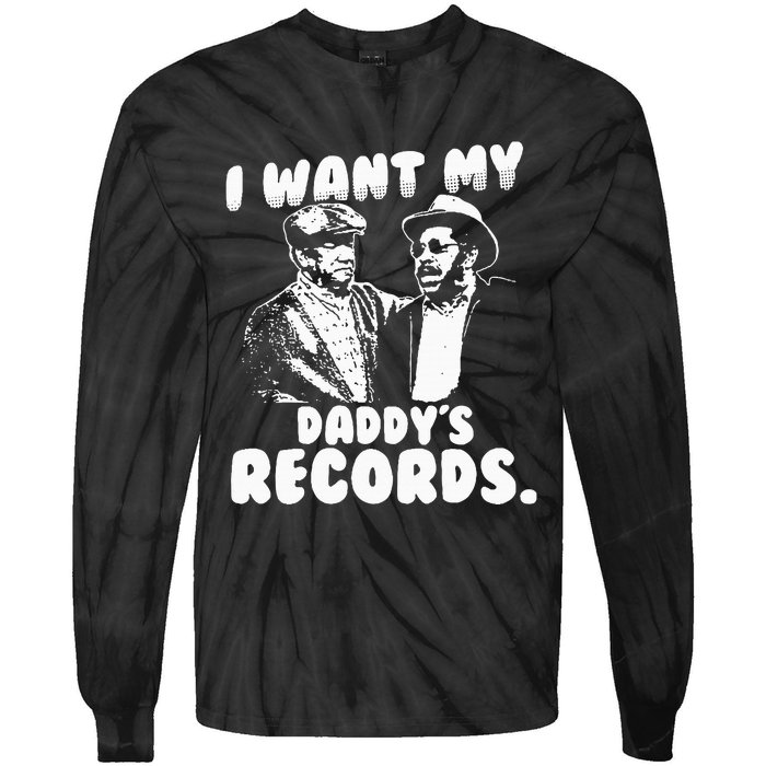 I Want My Daddy Records Tie-Dye Long Sleeve Shirt