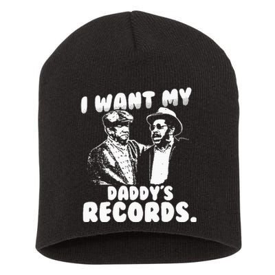 I Want My Daddy Records Short Acrylic Beanie