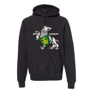 Iron Wolf Mindaugas By Lithuania Strong Premium Hoodie