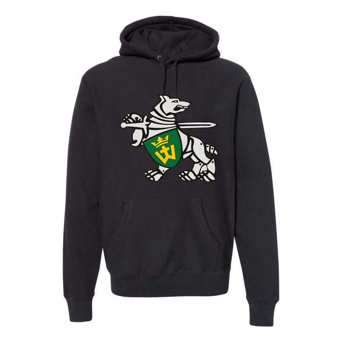 Iron Wolf Mindaugas By Lithuania Strong Premium Hoodie