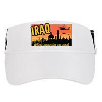 Iraq Where Memories Are Made Oif Military Tourist Retro Adult Drive Performance Visor