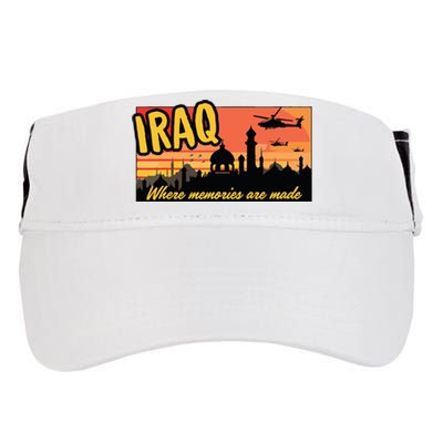 Iraq Where Memories Are Made Oif Military Tourist Retro Adult Drive Performance Visor