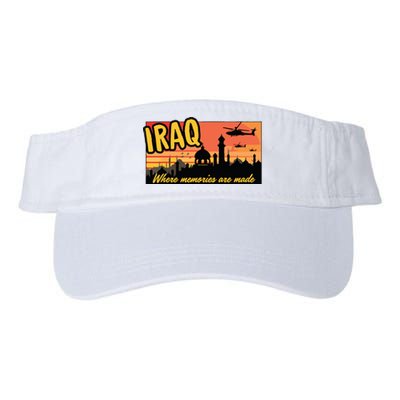 Iraq Where Memories Are Made Oif Military Tourist Retro Valucap Bio-Washed Visor